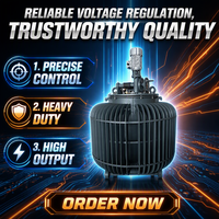 Régulateur d'induction triphasé immergé dans l'huile TSJA 0-650V, réglable en continu, double commande automatique, AVR, alimentation de test LCD