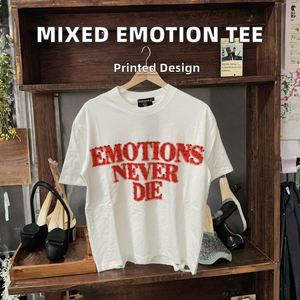 Mỹ Thời Trang Thương Hiệu Giản Dị Trống Ngắn Tay Áo T-Shirt In Kỹ Thuật Số Chất Lượng Cao Quần Áo Bán Buôn - Product Image 2