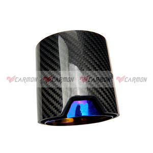 M Performance Bleu Brûlé Tuyau Intérieur Brillant En Fiber De Carbone Échappement embout pour BMW M2 F87/ M3 <span class=keywords><strong>F80</strong></span>/ M4 F82/ <span class=keywords><strong>M5</strong></span> F10/ M6 F12 - Product Image 5