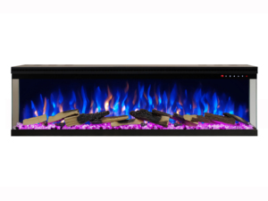 <span class=keywords><strong>Chimenea</strong></span> Eléctrica Moderna de 60'' con Control Remoto, Efecto de Leños/Cristales Integrado, de 3 Lados - Product Image 1