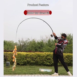 Set de Caña de Pescar para Carpa Plateada <span class=keywords><strong>y</strong></span> Carpa Cabeza Grande, Caña de Pescar Gigante de Metal Completo, Súper Resistente <span class=keywords><strong>y</strong></span> de Largo Alcance - Product Image 3