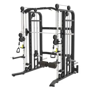 Neue Design Fitness Multi Gym Ausrüstung Kommerziellen Smith Maschine mit Functional Trainer Power Squat Rack 3 in einem PB77