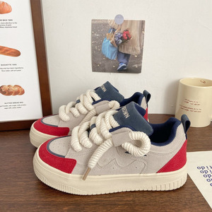 Nouvelles chaussures blanches à lacets respirantes de haute qualité, décontractées et portables, à semelle épaisse, pour femmes - Product Image 3