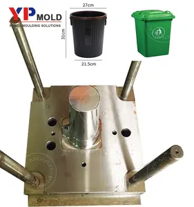 Customized High Precision 240l Thickened And Enlarged Outdoor Trash Can Molding Service Plastic Injection Mould Mold With Cover