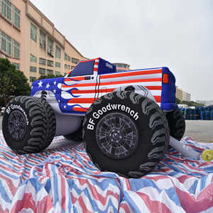 Balon nilon & PVC Model tiup untuk acara pertunjukan otomatis luar ruangan raksasa promosi merek kendaraan Off-Road properti pameran otomatis - Product Image 2