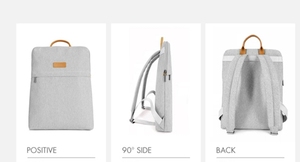 Sac à dos pour ordinateur portable Unisex Fashionable <span class=keywords><strong>Imac</strong></span> <span class=keywords><strong>Pro</strong></span> Sac à dos pour ordinateur portable imperméable en polyester avec fermeture éclair et motif lettres Capacité 24L - Product Image 4