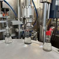 Machine automatique de remplissage et de bouchage de bouteilles pour sauces, pâtes, miel, mayonnaise, liquides visqueux, ligne d'embouteillage