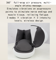 Masseur de pieds rechargeable avec 2 niveaux de chauffage, couvercle supérieur réglable à 360° °   Masseur de pieds enveloppant à pression d'air et vibration