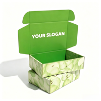 Boîte Cadeau Pliable Personnalisée au Design Élégant en Matériaux Recyclés, Carton Vide Durable pour le Stockage de Fruits et Noix Séchées – Vente en Gros