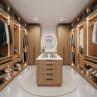 Armarios Empotrados Modernos Personalizados para Dormitorio Principal, Vestidor Elegante, Sistema Modular de Vestidor