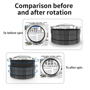 Chất lượng cao màu đen 5x LED máy tính để bàn Dome Magnifier với rõ ràng <span class=keywords><strong>Glass</strong></span> Lens màn hình kỹ thuật số kính lúp - Product Image 2