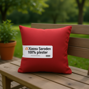 Cojín para Exteriores de Tela Oxford Roja, 100% Poliéster, Cuadrado, Resistente al Agua, para Todas las Estaciones - Product Image 2