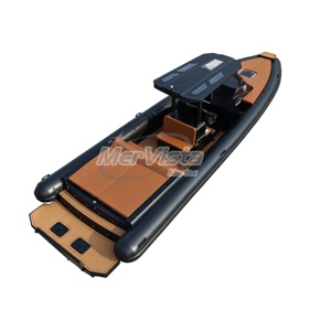 Bote de Aluminio <span class=keywords><strong>con</strong></span> Casco Rígido de 34 pies, RHIB Orca Hypalon, Bote Inflable <span class=keywords><strong>con</strong></span> Casco de Aluminio para Crucero <span class=keywords><strong>con</strong></span> Doble Motor Fuera de Borda de 300 HP - Product Image 4