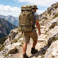 Nouveau sac à dos tactique d'assaut MOLLE BattlePack 80L, sac d'escalade, sac de survie sur le terrain, sac de voyage, sac à dos, sac de sport