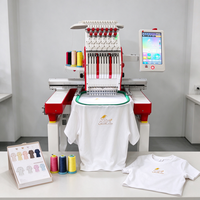 Machine à broder automatique pour t-shirts avec 12 aiguilles pour le branding de vêtements de sport