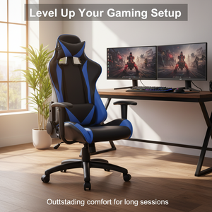 Échantillon gratuit Bleu Chaises De Jeu Ordinateur De Course Jeu De Bureau Personnalisé En Cuir Silla <span class=keywords><strong>Gamer</strong></span> Dropshipping <span class=keywords><strong>Chaise</strong></span> De Jeu - Product Image 5