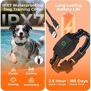 KITPLUS GPS Wireless <b>Dog</b> Fence 2-in-1 Remote Training <b>Collar</b> 25-999 Yards Adjustable Radius Upgraded Satellite Pet - Product Image 3