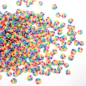 Vente chaude 5mm Doux Non-toxique Polymère Argile Bonbons Tranches Figurine Sprinkles pour Slime Artisanat <span class=keywords><strong>Faire</strong></span> - Product Image 3