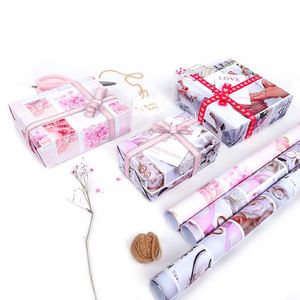 Vente en gros 80gsm pour la Saint-Valentin papier d'art 43*300cm rouleau de papier d'emballage d'emballage pour cadeau de luxe personnalisé - Product Image 1