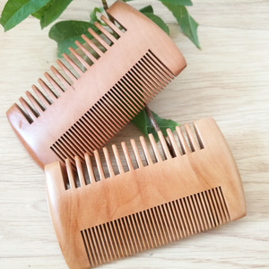 Kualitas tinggi alami grosir disesuaikan sisir janggut kayu OEM/ODM kustom Logo terbaik jenggot Kit Untuk Pria Perawatan - Product Image 2
