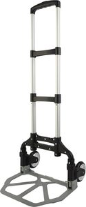 Aluminum Folding Hand Cart <b>Portable</b> Utility <b>Trolley</b> 70kg Max Load Rubber Caster for Shopping Storage Moving - Product Image 5