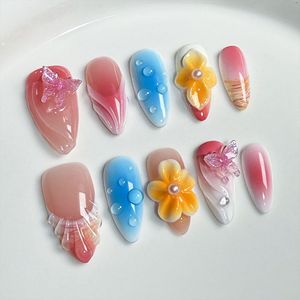 Betifnail – <span class=keywords><strong>Faux</strong></span> <span class=keywords><strong>ongles</strong></span> à presser faits main en gros, personnalisables, style acrylique, courts, pour la vente en gros - Product Image 4