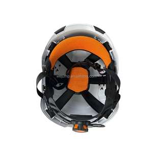 Casco de Seguridad WELTA ABS, Certificado CE EN397 ANSI, Suspensión de 6 Puntos con Lámpara Frontal para Construcción y Protección de la Cabeza - Product Image 4