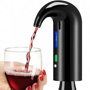SUNWAY-accesorios para Bar de vino, aireación y decantador eléctrico de color rojo con un solo toque, vertedor de boquilla de vino