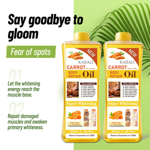 Olio da Massaggio per il Corpo al Miele di Carota Puro al 100% KAJIALI, Fresco Super Sbiancante, Riparatore per il Corpo, Riduce Macchie Scure, Nocche, Ascelle, Idratante - Product Image 2