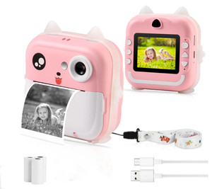 Cámara instantánea para niños lente dual 1080P cámara digital full HD niños mejores juguetes al aire libre de mano Mini cámara de impresora térmica - Product Image 1