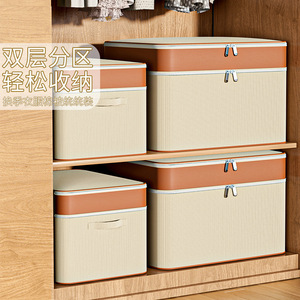 Clothing Organizer Storage <b>Box</b> Rectangle Non-Woven Fabric Large Capacity Waterproof Moisture Proof Home Use <b>Moving</b> Quilt Clothes - Product Image 3