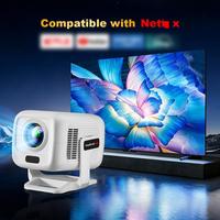 Topleo Projecteur Portable Android 13, Mini Projecteur Certifié avec Auto Focus 4K HD 1080p, Projecteur à Courte Focale Intelligent