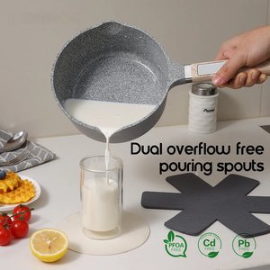 Chất lượng cao 13-Piece nhôm không dính Cookware Set đá cẩm thạch lớp phủ cảm ứng dưới chậu Chảo phong cách xử lý cho nhà bếp - Product Image 6