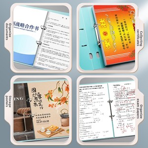 Nouveau modèle de classeur à deux trous A4, porte-documents détachable à double clip, boucle à anneaux perforée pour le rangement de fichiers et de papiers d'examen - Product Image 6