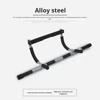Barre de traction multifonctionnelle en acier pour porte d'entrée, sans perçage, pour hommes et femmes, équipement de fitness