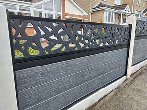 Panneau de clôture extérieur en WPC, panneaux décoratifs, installation facile, 6 pieds, écologique, anti-rongeurs, modélisation 3D disponible - Product Image 2