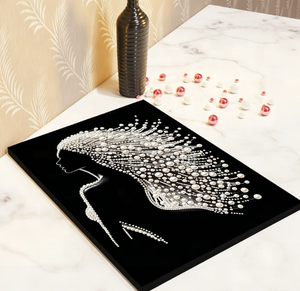 Peinture Diamant 3D DIY avec Perles et Cadre en Bois 30x40cm, Grandes Perles, Décoration Créative Faite à la Main, Cadeau pour la Maison - Product Image 3