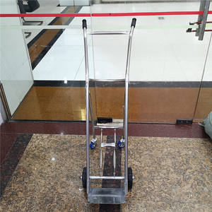 Chariot à bouteilles d'oxygène en acier inoxydable Hang Yu 40 L, chariot industriel pour bouteilles de gaz, chariot à main en acier monocouche - Product Image 2