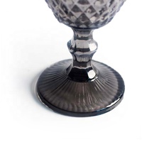 Verres LANGXU, verres à vin vintage colorés, gobelet de mariage, gobelet en verre noir et blanc pour le vin et les fêtes
