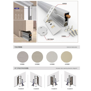 Puerta de Madera Minimalista Moderna WT-3092, Acabado en Madera Clara, Aislamiento Acústico, Puerta Interior para Dormitorio - Product Image 4