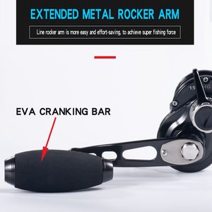 מתכת לוורטרולי יד שמאל איטי & סליל טרולים עבור דיג מים מלוחים 6.3:1 יחס הילוך - Product Image 5