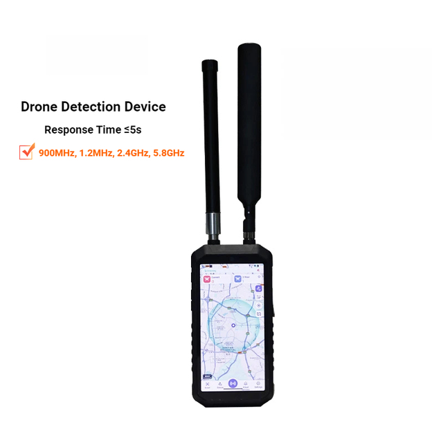 Handheld 300~6000MHz UAV Drone Detection Device with Remote Control Precise Positioning & Identification for DJI/Autel/FPV