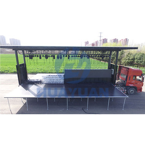 Traliccio da palcoscenico per eventi schermo a led supporto a terra per traliccio display rimorchio da palco mobile - Product Image 4