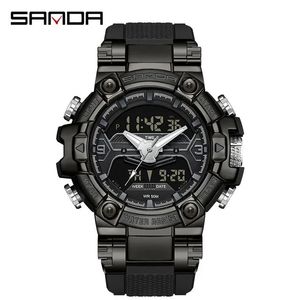 Nuevo Reloj Deportivo Sanda 3186, Diseño Moderno y Lujoso, Reloj Digital de Moda con Correa de TPU, Resistente al Agua, Reloj de Pulsera para Hombre - Product Image 6