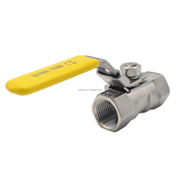 Vanne à boisseau sphérique monobloc en acier inoxydable SS316 résistante à la corrosion, filetage BSP, commande manuelle, pour contrôle de fluides industriels, DN8-DN50, OEM, vente chaude