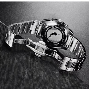 Montre à quartz japonaise pour homme BENYAR S002, chronographe multifonction, cristal saphir, acier inoxydable 316, étanche 100 m - Product Image 4