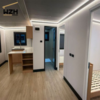Maison conteneur préfabriquée prête à l'emploi, 2 chambres, en acier, extensible, respirante, avec plancher MGO, pour habitation, structure mobile