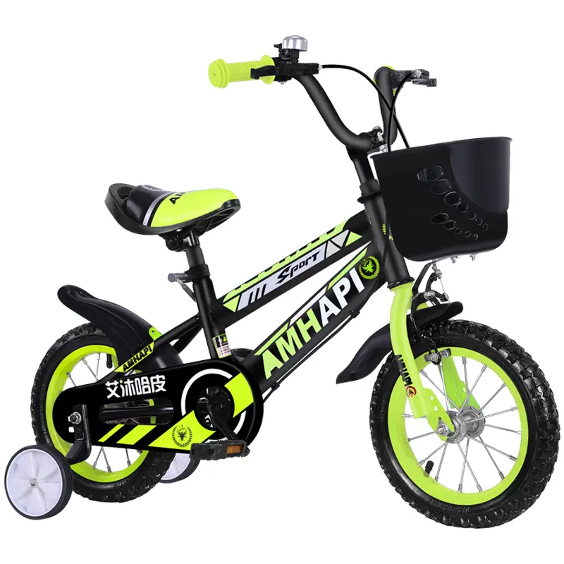 HOT Sports Children's Bicycle with flash training wheels/rear seat/kettle Sports style height-adjustable bike for kids