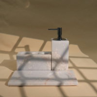 Plateau de rangement pour salle de bain en pierre naturelle de conception moderne YUSHI pour la décoration de la maison