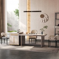 12MM incrusté avec plateau à thé panneau de roche peinture de piano MDF trépied Table basse Table à thé